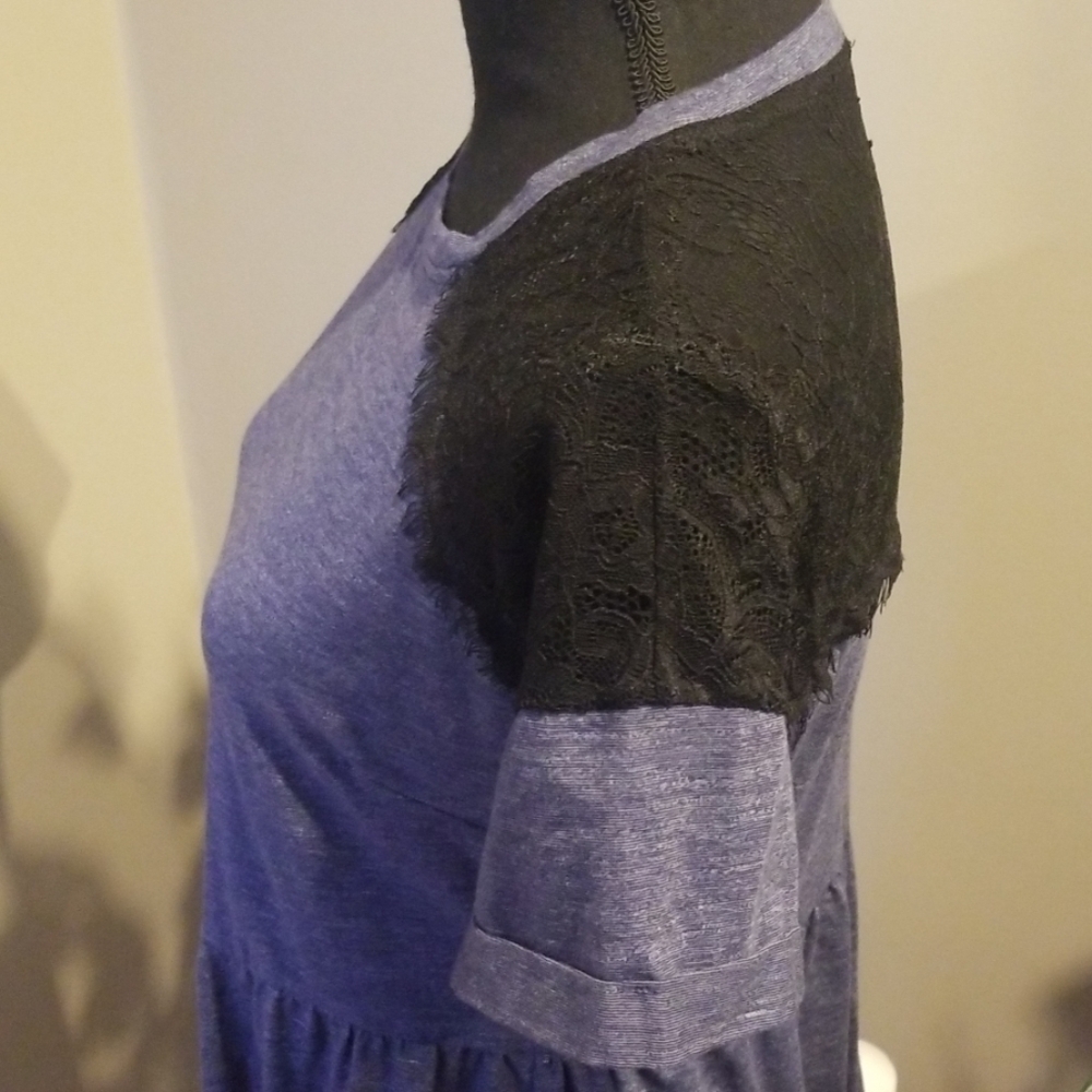 NWOT Topshop dress with lace shoulders size 8 - Picture 4 of 6